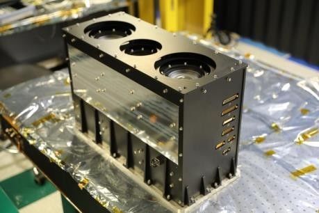 누리호 4차 발사 주탑재 위성인 차세대중형위성 3호에 탑재되는 오로라·대기광 관측기(ROKITS) 비행모델. (사진=우주항공청 제공) *재판매 및 DB 금지